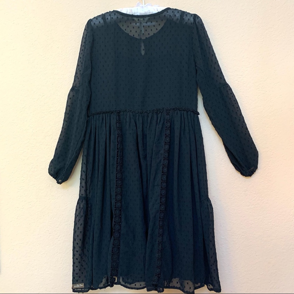Maltida Jane Black NOSTALGIA Sheer Dot Lace Dress - Picture 10 of 16